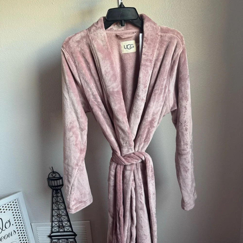 NWT UGG Women's Marlow Soft Double-face Fleece Robe Color Dusk Sz XL - Picture 4 of 10
